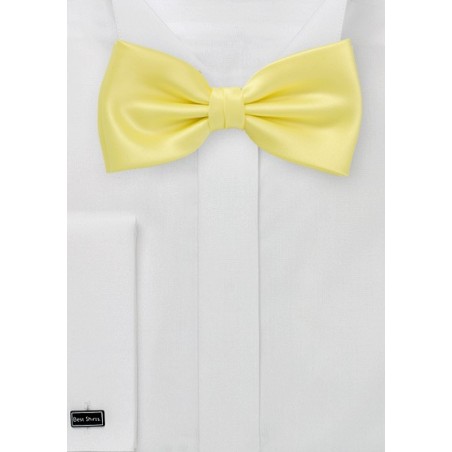 Light Pastel Yellow Bow Tie