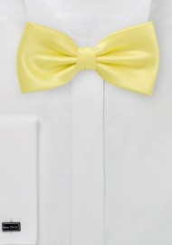 Light Pastel Yellow Bow Tie
