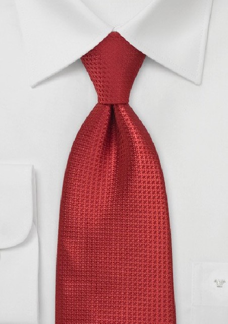 Ruby Red Mens Silk Tie