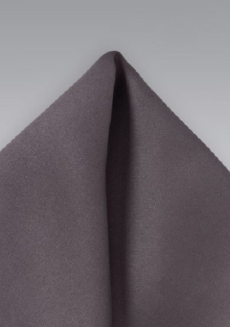 Mushroom Gray Pocket Square