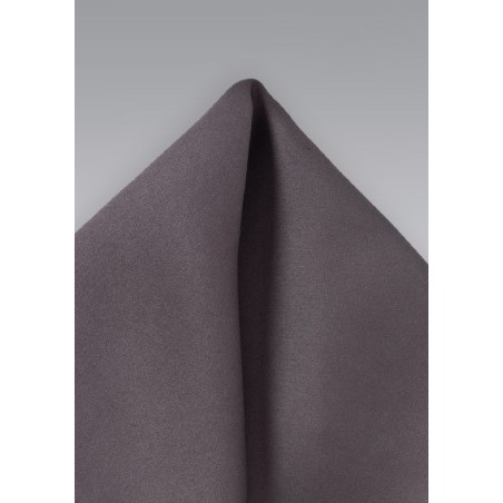 Mushroom Gray Pocket Square