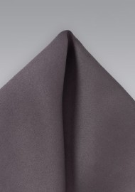 Mushroom Gray Pocket Square
