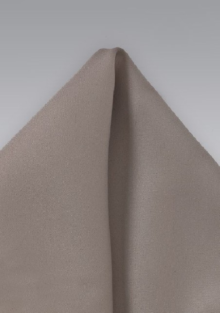 Pocket Square in Mercury Silver