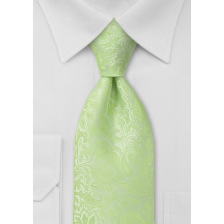 Mint Green Kids Paisley Tie