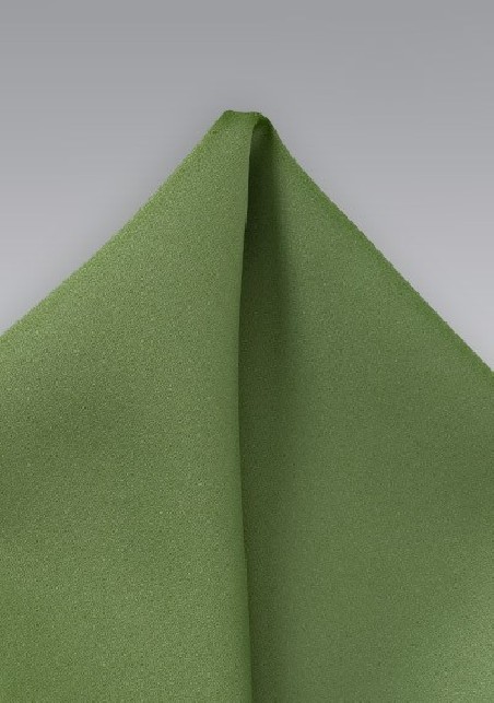 Solid Fern Green Pocket Square