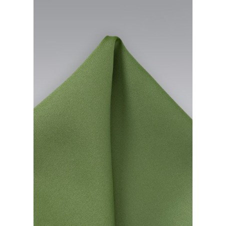 Solid Fern Green Pocket Square