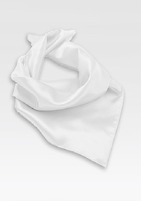 Bright White Women's Neck Scarf