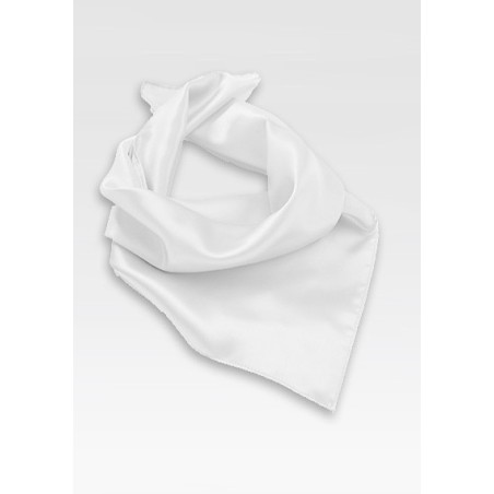 Bright White Women's Neck Scarf