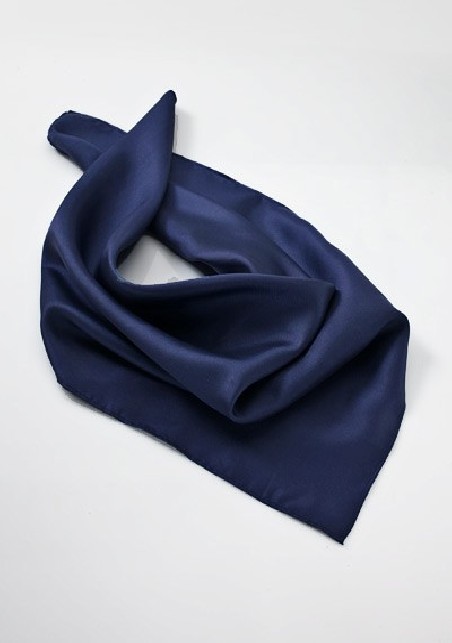 Solid Navy Blue Neck Scarf