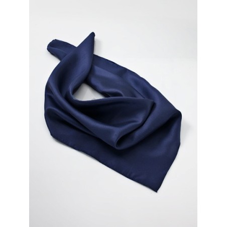 Solid Navy Blue Neck Scarf