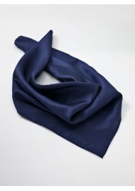 Solid Navy Blue Neck Scarf
