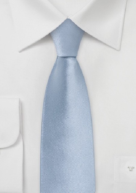 Trendy Light Blue Skinny Tie