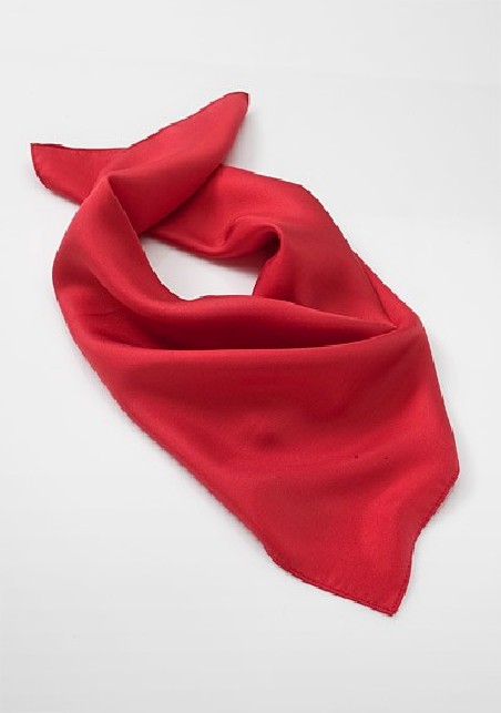 Bright Red Womans Scarf
