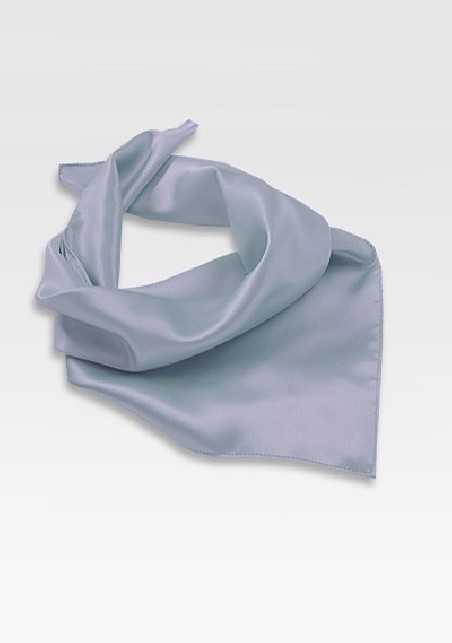 Bright Silver Neck Scarf