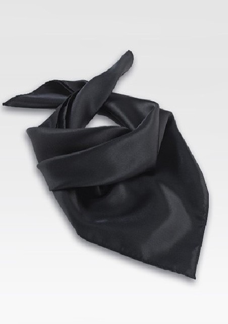 Solid Black Womens Scarf