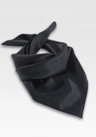 Solid Black Womens Scarf