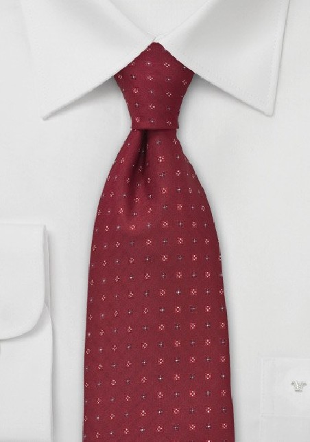 Classic Mens Tie in Wine Red