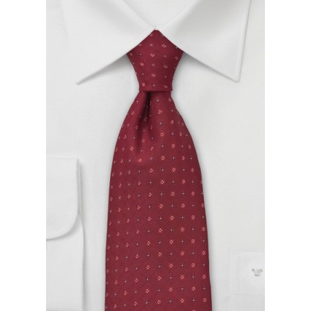 Classic Mens Tie in Wine Red