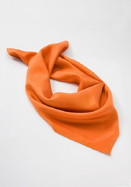 Solid Orange Womens Scarf
