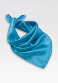 Bright Cyan Blue Womens Scarf