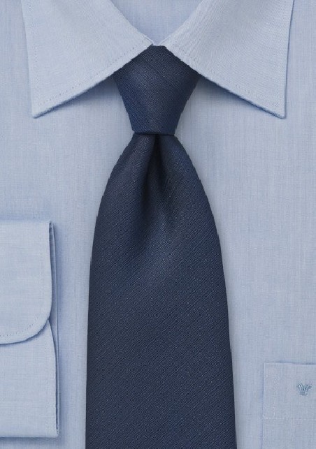 Textured Tie in Navy