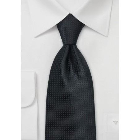 Textured Black Tie