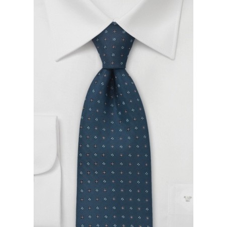 Traditional Tie in Caspian Blue