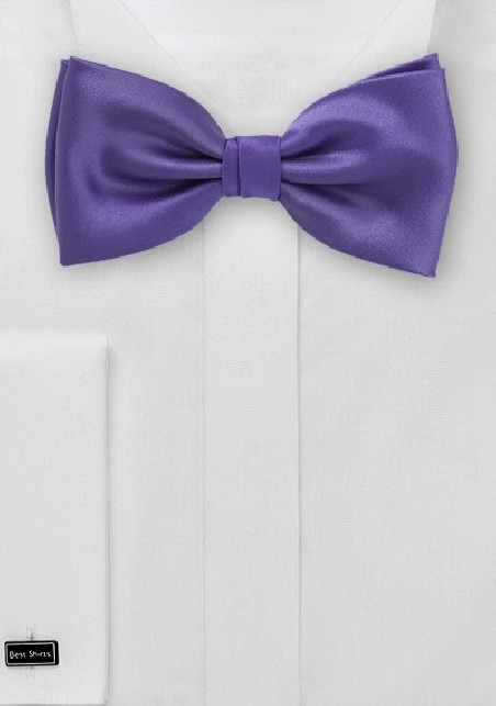 Solid Purple Bow Tie