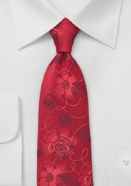 Rose Red Tie