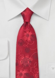 Rose Red Tie