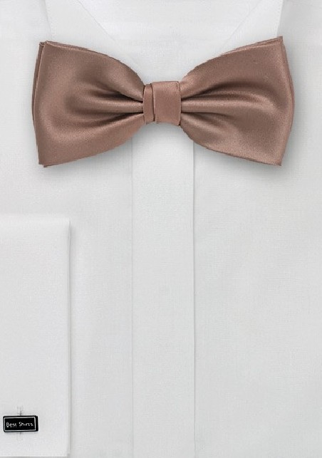 Latte Brown Bow Tie