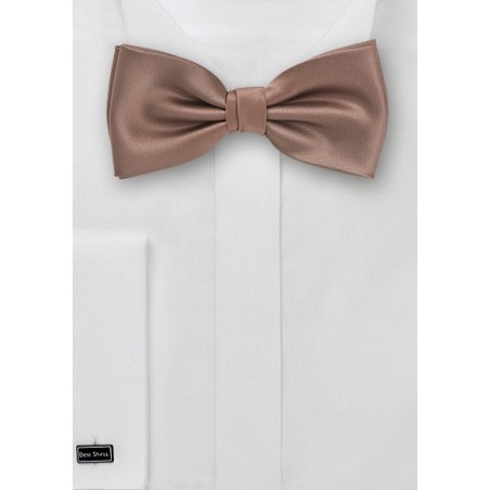 Latte Brown Bow Tie