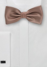 Latte Brown Bow Tie
