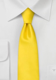 Bright Yellow Skinny Tie