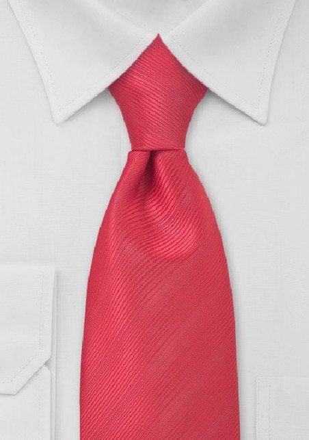 Kids Necktie in Watermelon Red