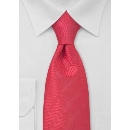 Kids Necktie in Watermelon Red