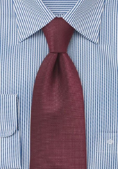 Classic Burgundy Patterned Tie