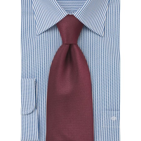 Classic Burgundy Patterned Tie