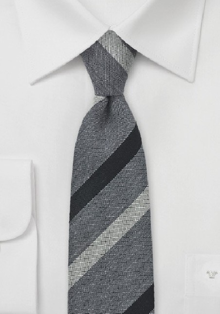 BlackBird Designer Tie in Gray and Black