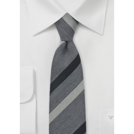 BlackBird Designer Tie in Gray and Black