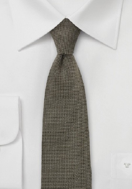 Camel Color Skinny Tie by BlackBird