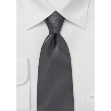 Thin Waled Tie in Espresso Brown