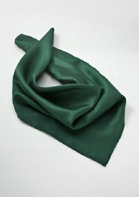 Solid Silk Scarf in Hunter Green
