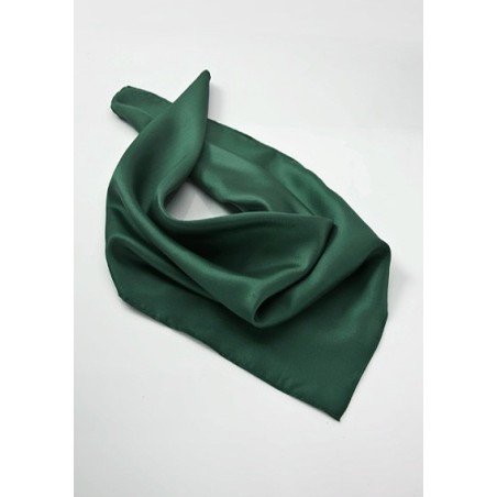 Solid Silk Scarf in Hunter Green