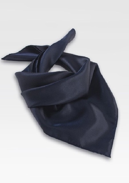 Dark Navy Blue Neck Scarf