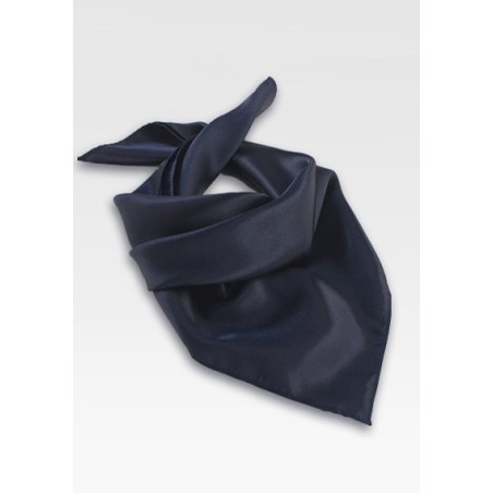 Dark Navy Blue Neck Scarf