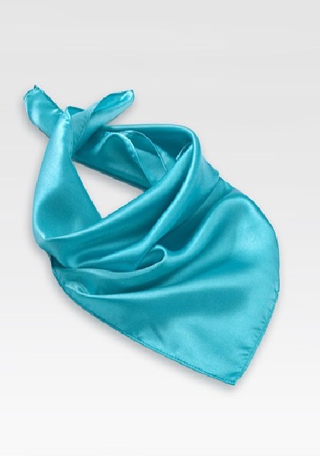 Bright Aqua Blue Womens Scarf