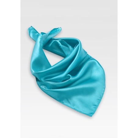 Bright Aqua Blue Womens Scarf