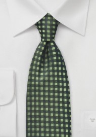 Graphic Gingham in Organic Green