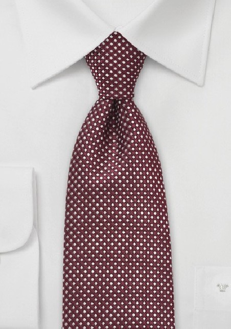 Shaker Red Diamond Patterned Silk Tie